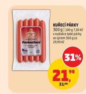KUŘECÍ PÁRKY 300 g