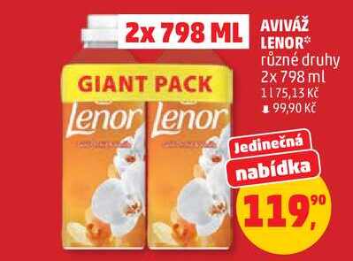 LENOR různé druhy 2x798 ml