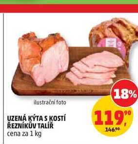 ŘEZNÍKŮV TALÍŘ UZENÁ KÝTA S KOSTÍ 1 kg