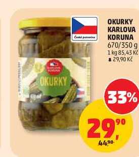 KARLOVA KORUNA OKURKY 670/350 g