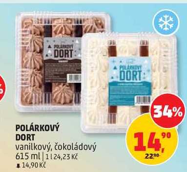 POLÁRKOVÝ DORT vanilkový, čokoládový 615 ml