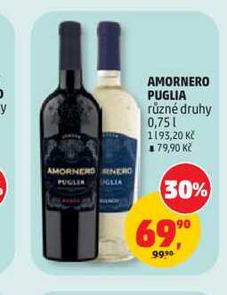AMORNERO PUGLIA různé druhy 0,75l
