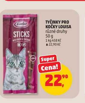 TYČINKY PRO KOČKY LOUISA různé druhy 50g