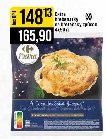 Extra hřebenatky na bretaňský způsob 4x90 g