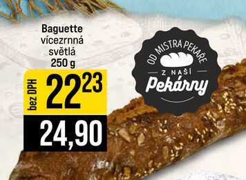 Baguette vícezrnná světlá 250 g