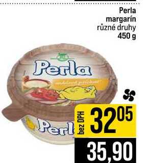 Perla margarín různé druhy 450 g