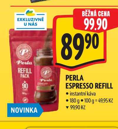 PERLA ESPRESSO REFILL instantní káva 180 g