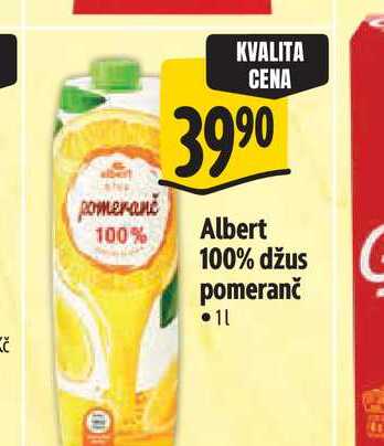 Albert 100% džus pomeranč 1 l