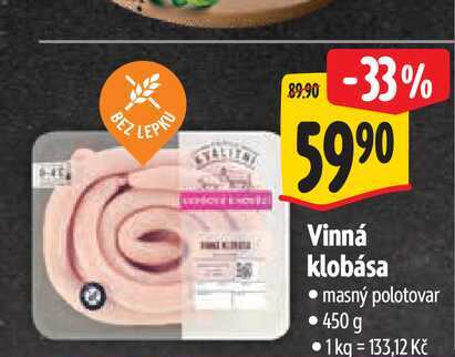 Vinná klobása 450 g