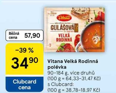 Vitana Velká Rodinná polévka, 90-184 g, více druhů