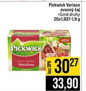 Pickwick Variace ovocný čaj různé druhy 20x1,937-1,9 g 