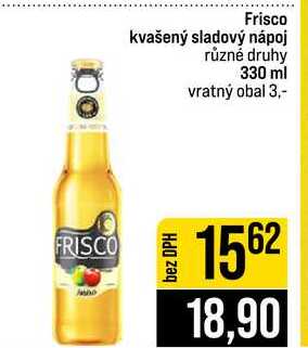 Frisco kvašený sladový nápoj různé druhy 330 ml