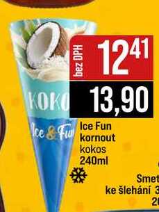 Ice Fun kornout kokos 240ml