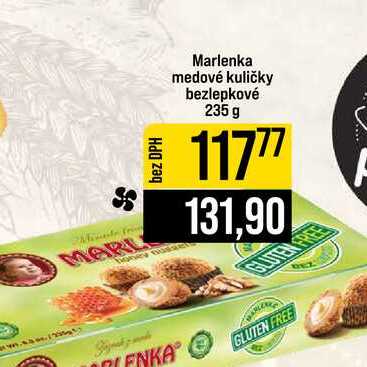 Marlenka medové kuličky bezlepkové 235 g 
