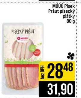 MÚÚÚ Písek Pršut písecký plátky 80 g