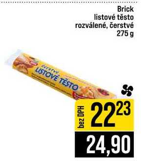 Brick listové těsto rozválené, čerstvé 275 g