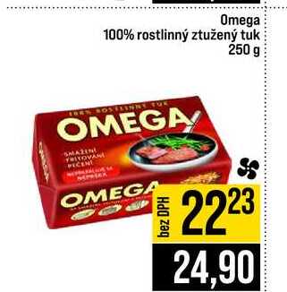 Omega 100% rostlinný ztužený tuk 250 g