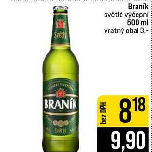 Braník světlé výčepní 500 ml 