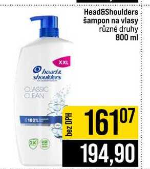 Head&Shoulders šampon na vlasy různé druhy 800 ml