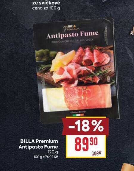 BILLA Premium Antipasto Fume 120 g