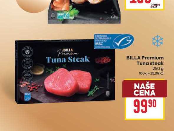 BILLA Premium Tuna steak 250 g 