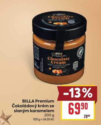 BILLA Premium Čokoládový krém se slaným karamelem 200 g