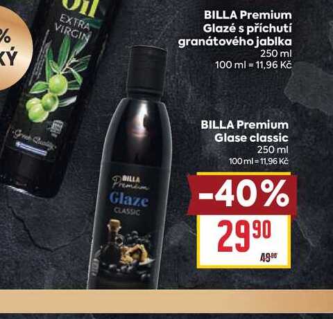 BILLA Premium Glase classic 250 ml 