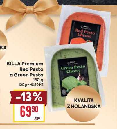 BILLA Premium Red Pesto a Green Pesto 150 g