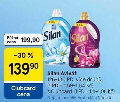 Silan Aviváž, 126-130 PD, více druhů  