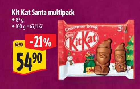 Kit Kat Santa multipack, 87 g