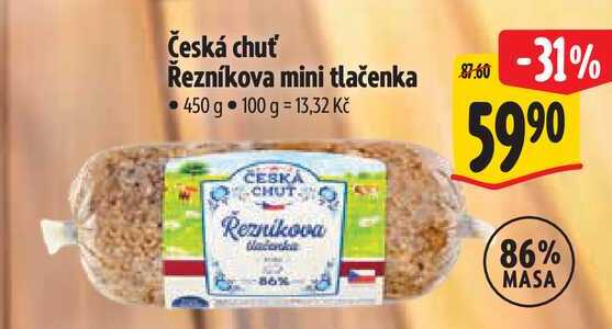 Česká chuť Řezníkova mini tlačenka, 450 g 