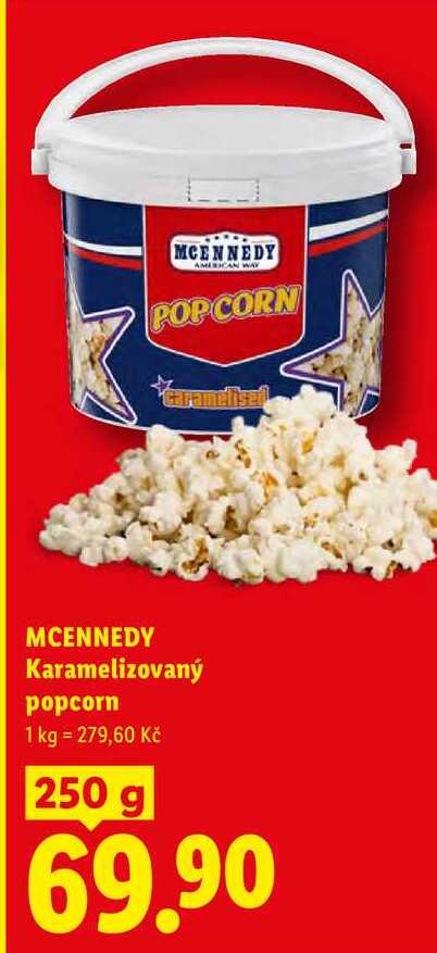 MCENNEDY Karamelizovaný popcorn, 250g
