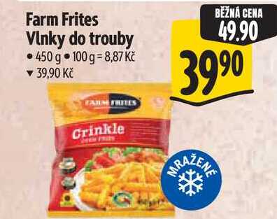 Farm Frites Vlnky do trouby, 450 g