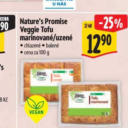 Nature's Promise Veggie Tofu marinované/uzené 100 g