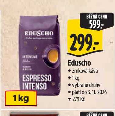 Eduscho zrnková káva 1kg
