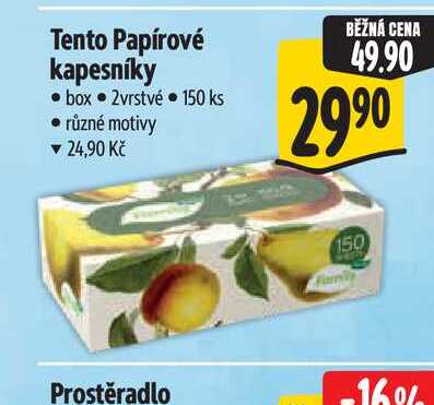 Tento Papírové kapesníky 150 ks