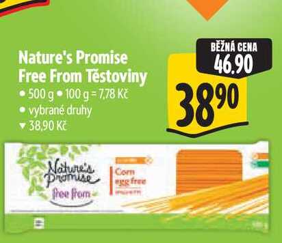 Nature's Promise Free From Těstoviny 500 g