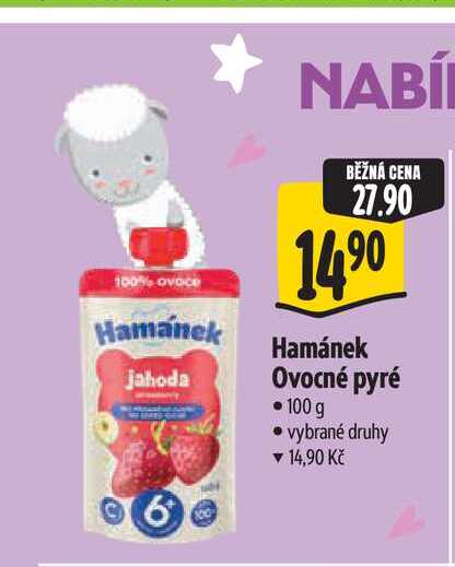 Hamánek Ovocné pyré 100 g