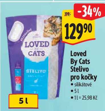 Loved By Cats Stelivo pro kočky silikátové, 5 l
