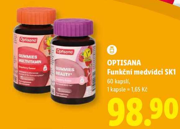 OPTISANA Funkční medvídci SK1, 60 kapslí