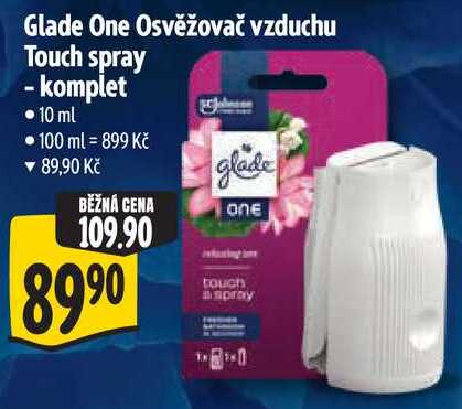 Glade One Osvěžovač vzduchu Touch spray - komplet, 10 ml 