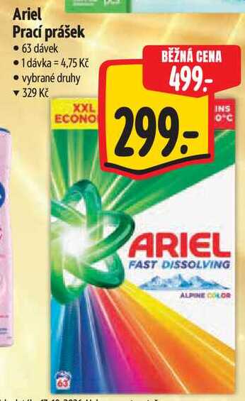 Ariel Prací prášek, 63 dávek