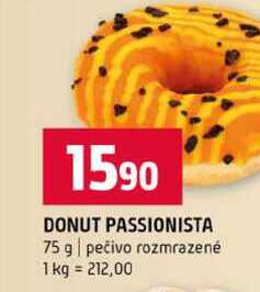 DONUT PASSIONISTA 75 g pečivo rozmrazené 