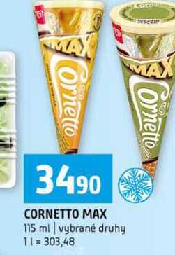 CORNETTO MAX 115 ml vybrané druhy