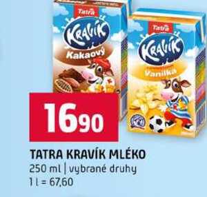 TATRA KRAVÍK MLÉKO 250 ml vybrané druhy