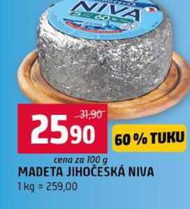 MADETA JIHOČESKÁ NIVA 100g