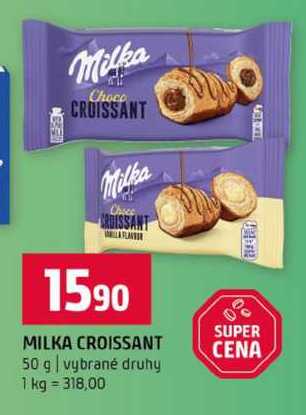 MILKA CROISSANT 50 g vybrané druhy  