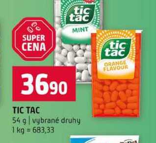 TIC TAC 54 g vybrané druhy