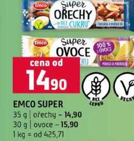 EMCO SUPER 35 g orechy 30 g ovoce