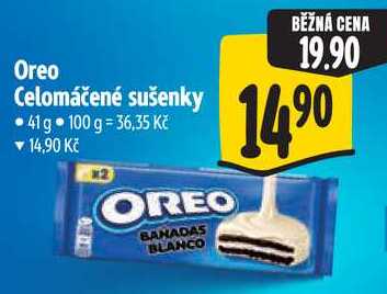 Oreo Celomáčené sušenky, 41 g